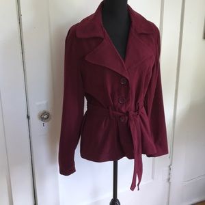 Trendy Maroon Blazer - so soft!